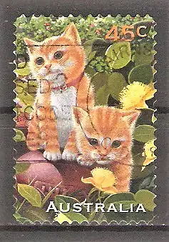 Briefmarke Australien Mi.Nr. 1598 A o Katzen