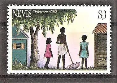 Briefmarke Nevis Mi.Nr. 101 ** Weihnachten 1983 / Lichterscheinung
