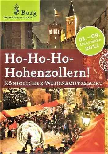 Ansichtskarte Deutschland - Burg Hohenzollern / Königlicher Weihnachtsmarkt 2012 (2217)
