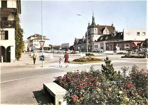 Ansichtskarte Schweiz - Rapperswil / Bahnhofsgebäude (2537)