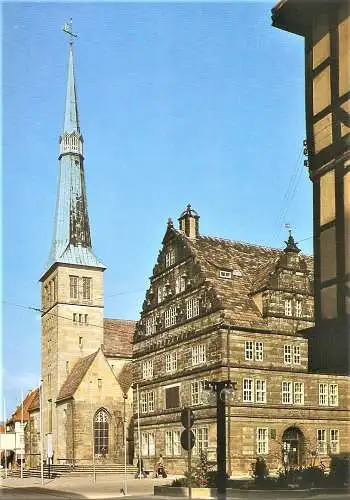 Ansichtskarte Deutschland - Hameln / Marktkirche und Hochzeitshaus (2568)