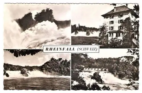 Ansichtskarte Schweiz - Rheinfall / Mehrbildkarte (2068)