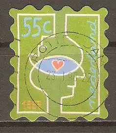 Briefmarke Niederlande Mi.Nr. 1639 o Dezembermarken 1997 / Sich überschneidende Köpfe & Herz #2024145