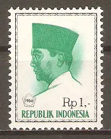 Briefmarke Indonesien Mi.Nr. 528 ** Präsident Sukarno 1966 #2024324