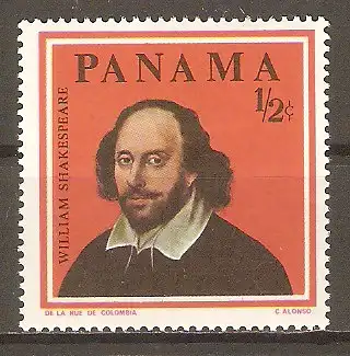 Briefmarke Panama Mi.Nr. 868 ** Persönlichkeiten 1966 / William Shakespeare (englischer Bühnendichter) #2024325