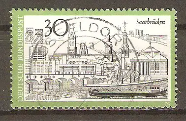 Briefmarke BRD Mi.Nr. 787 o Vollstempel Düsseldorf / Fremdenverkehr 1973 - Saarbrücken #2024328