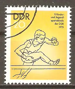 Briefmarke DDR Mi.Nr. 2066 o Kinder- und Jugendspartakiade Berlin 1975 / Hürdenlauf #2024363