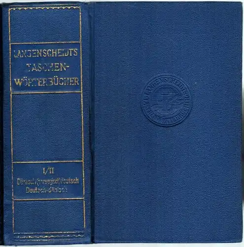 Henningsen, Henning: Langenscheidts Taschenwörterbuch der dänischen und deutschen Sprache. Neubearbeitung 1940. Erste Auflage. [1] Erster Teil. Dänisch-Deutsch. Mit Angabe der Aussprache nach dem phonetischen System...