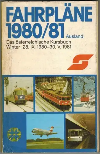 Fahrpläne. Teil I, Band 2. Zugverbindungen mit dem Ausland. 28. IX. 1980 - 30. V. 1981. Das österreichische Kursbuch
 Wien, Generaldirektion der Österreichischen Bundesbahnen, 1980. 