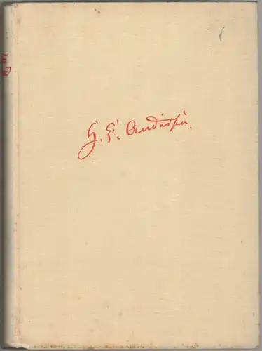 Andersen, Hans Christian: H. Chr. Andersen. Märchen. Neuherausgegeben und illustriert von Ruth Schaumann
 Berlin, Verlag Ernst Steiniger, (1938). 