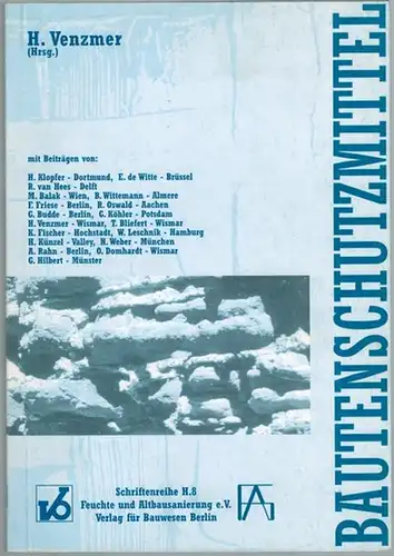 Venzmer, Helmuth (Hg.): Bautenschutzmittel. Vorträge anläßlich der 8. Hanseatischen Sanierungstage im November 1997 im Ostseebad Kühlungsborn. [= FAS-Schriftenreihe Heft 8]
 Berlin, Verlag für Bauwesen, 1997. 