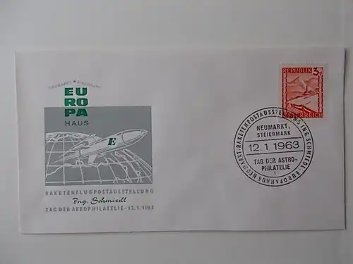 Raketenflugpostausstellung1963 Neumarkt/Steiermark