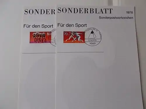 Berlin Ersttagsblatt Nr 4/1978 mit Sonderstempel