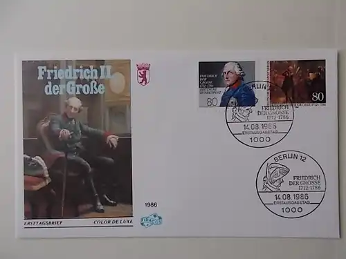 Bund/Berlin doppel FDC Friedrich der Große