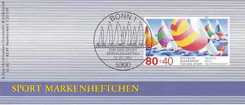 Sport 1987 Segelregatta 80 Pf, 6x1310, ESSt Bonn