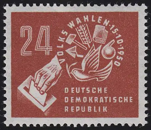 275 Volkswahlen 1950, postfrische Marke **