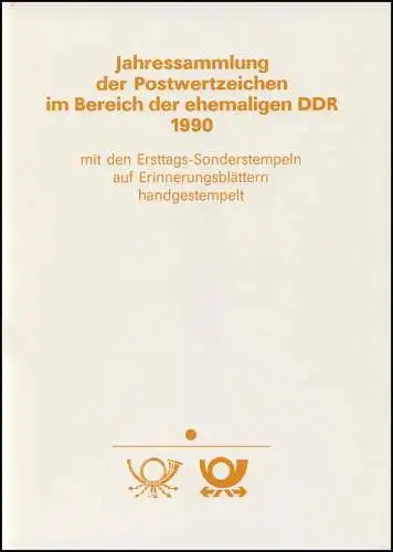 amtliche Jahressammlung DDR 1990 mit ESSt