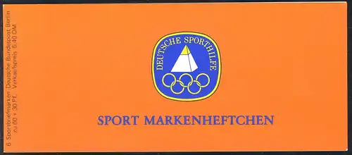 Sport 1980 Gewichtheben 60 Pf, 6x622, postfrisch