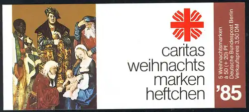 Caritas/Weihachten 1985 Anbetung der Könige 50 Pf, 5x749, postfrisch