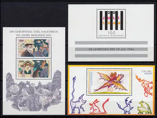 1709-1771 Bund-Jahrgang 1994 komplett postfrisch **