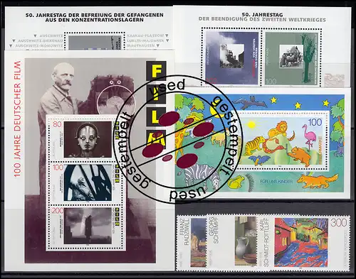 1772-1833 année fédérale 1995 complète, cacheté O