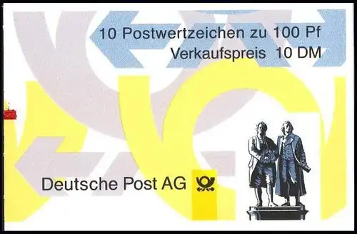 36II MH Goethe/Schiller, mit Zählbalken, postfrisch