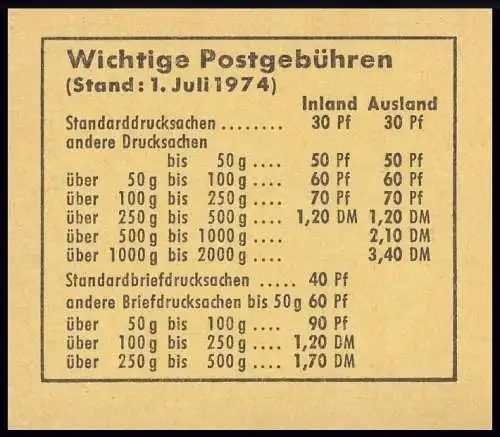 19b MH Prévention des accidents 1974 - RLV I, frais de port **