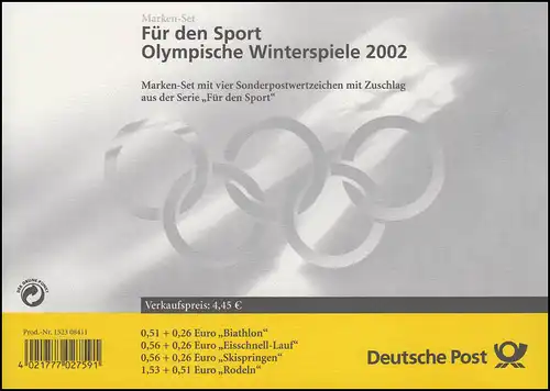 47 MH Winterolympiade, gestempelt mit ESSt Bonn 7.2.2002