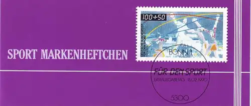 Sport 1990 Hallenhandball 100 Pf, 6x1449, postfrisch