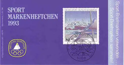 Sport 1993 Olympiapark München 80 Pf, 6x1651, postfrisch