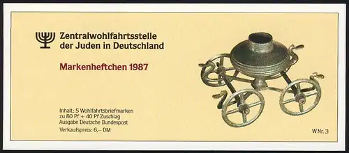 ZWStJ/Wofa 1987 Gold & Silber - Bursenreliquiar 80 Pf, 5x1336, ESSt Bonn