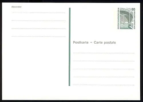 P 131 - SWK 80 Pf Leuchtbalken dicht am Wertfeld **