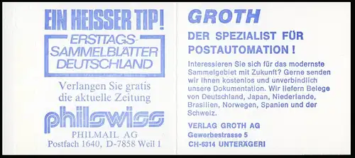 22Il MH BuS Philmail/Groth Variante a - postfrisch