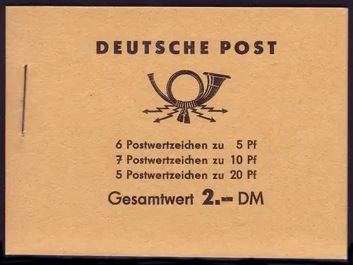 MH 3b1.70 Fünfjahrplan 1961, 2 PLF Farbpunkt unter Strebe und verbundene 2,**