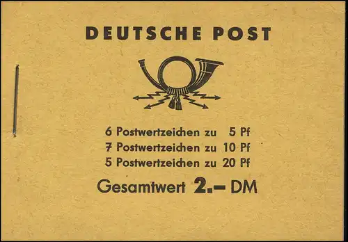 MH 3b2 Fünfjahrplan 1961 Klammer 17 mm - postfrisch