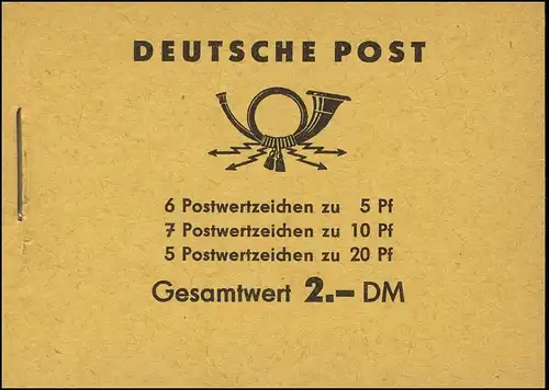 MH 3b1.16 Fünfjahrplan 1961 mit 2 PLF Farbpunkte je unten **