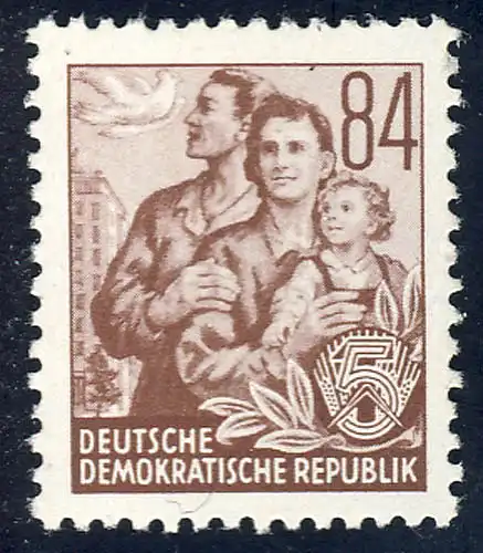 379 Fünfjahrplan 84 Pf ** postfrisch / MNH