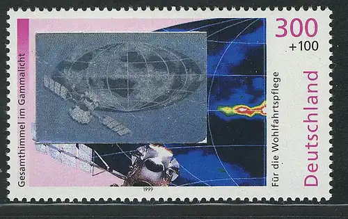 2081 Kosmos Gammastrahlung, mit Hologramm auf der Marke, postfrisch **