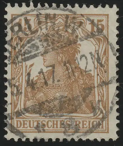 100a Germania 15 Pf braun O