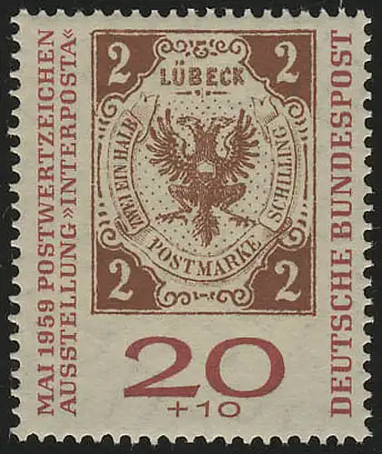 311a INTERPOSTA 20 Pf, Erstauflage, ** postfrisch