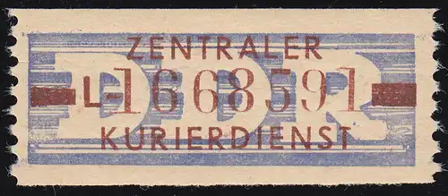 20-L-Neudruck Dienst-B, Billet braun auf violett, ** postfrisch