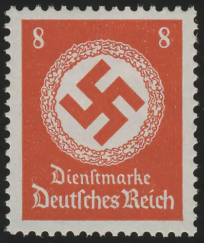 136 Behördendienst 8 Pf., Wz.4, **