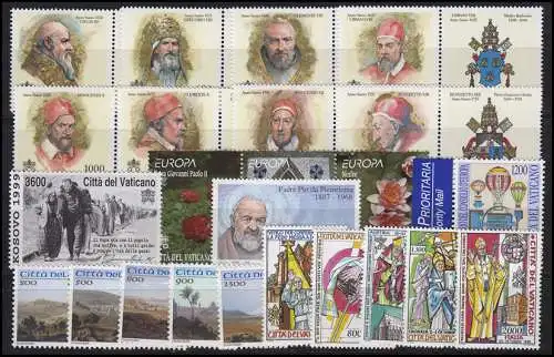 1269-1322 Vatikan-Jahrgang 1999 komplett, postfrisch **