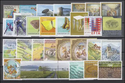 1543-1579 Liechtenstein Jahrgang 2010 komplett, postfrisch