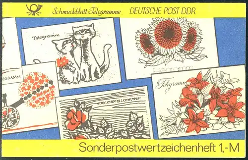 SMHD 19 Telegramme 1985 mit PLF 2957, Feld 37, **