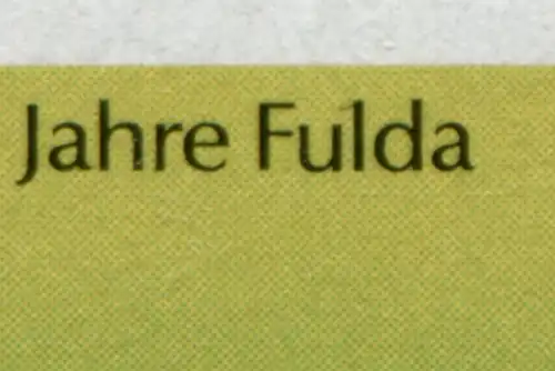 1722 Fulda: bloc Eckrand-9er avec PLF sur le champ 2 et PLL 1772X sur la case 11, **