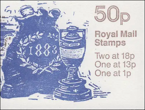 Großbritannien-Markenheftchen 78 MCC Bicentenary - Urne 1986, **