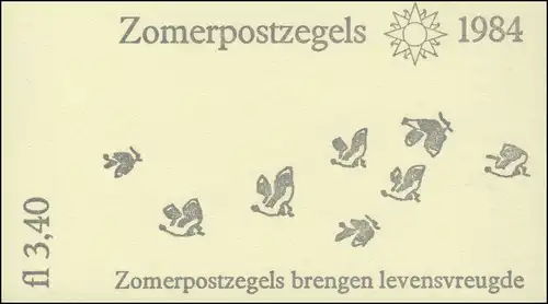 Markenheftchen 31 Sommermarken PB 30 - Wiesenvögel Weidevogels 1984, **