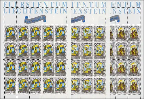 861-863 Weihnachten 1984, 3 Werte, Kleinbogen-Satz ** 