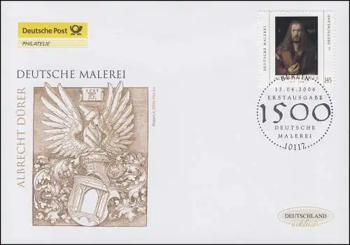 2531 Deutsche Malerei - Albrecht Dürer, Schmuck-FDC Deutschland exklusiv